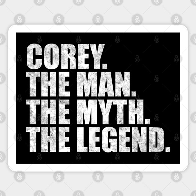 Corey Legend Corey Name Corey given name Magnet by TeeLogic